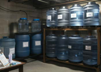 How much water to store per person for survival