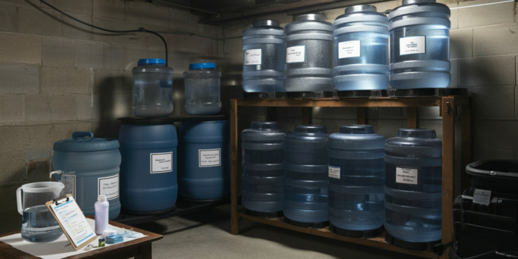 How much water to store per person for survival